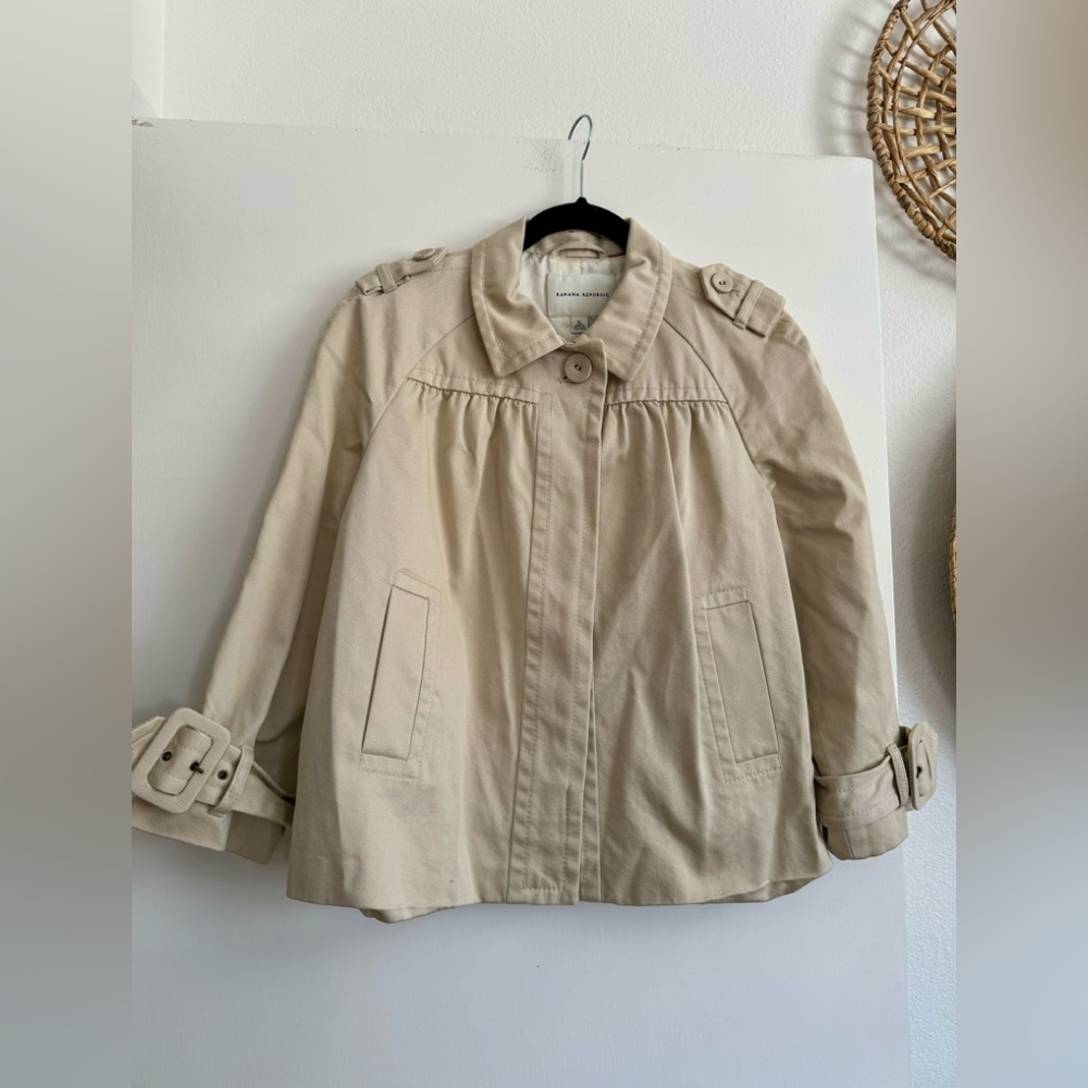 Banana Republic Cropped Khaki Jacket - XL